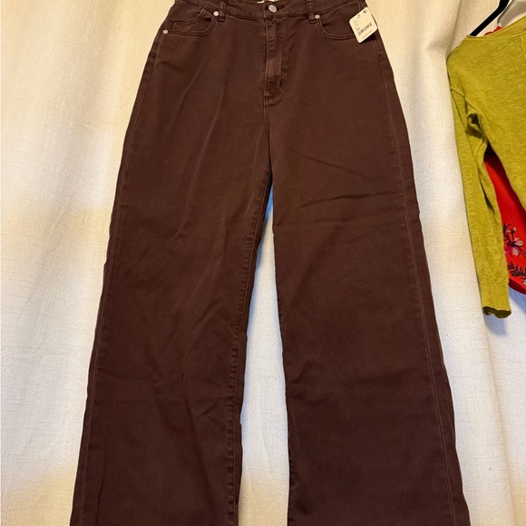 ROLLA'S Purple High Rise Jeans with Straight Leg Cut - Picture 3 of 5